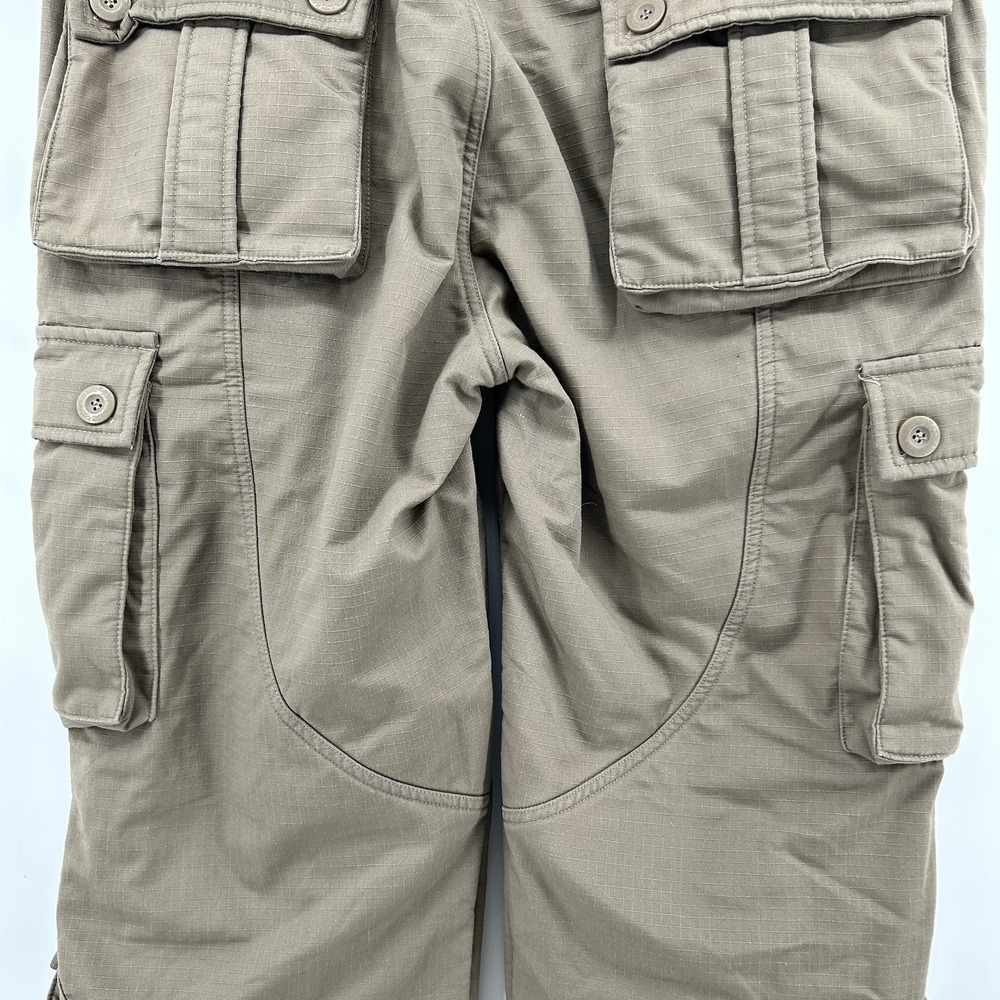 Tactical Cargo Pants Mens 36x31 Khaki Fleece Lined Outdoor Utility - Picture 10 of 13